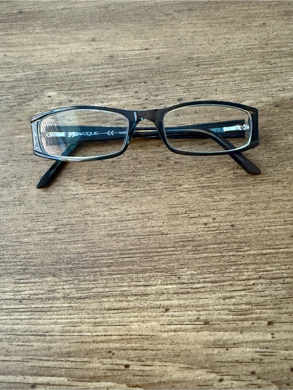 Vogue Eyeglasses Frames Only Black Blue Square Full Rim VO2482 1527 51-17-135